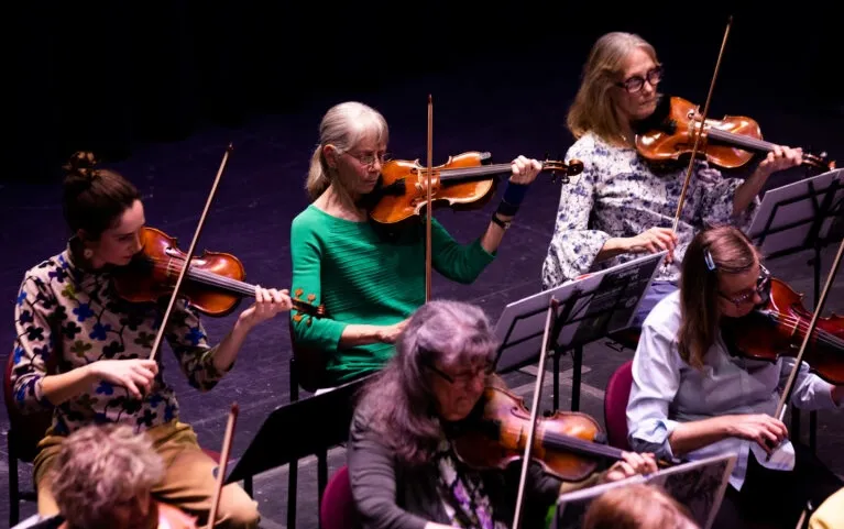 VFO musicians rehearsing together